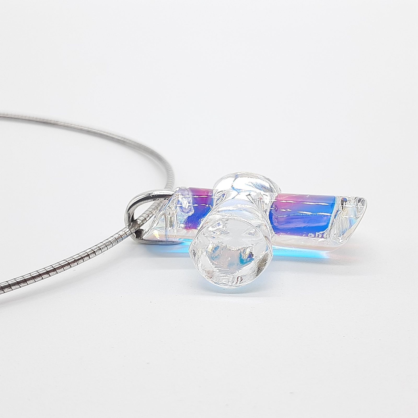Li バカラネックレス バカラ/ネックレス/ライトブルー×シルバー×マルチの買取実績