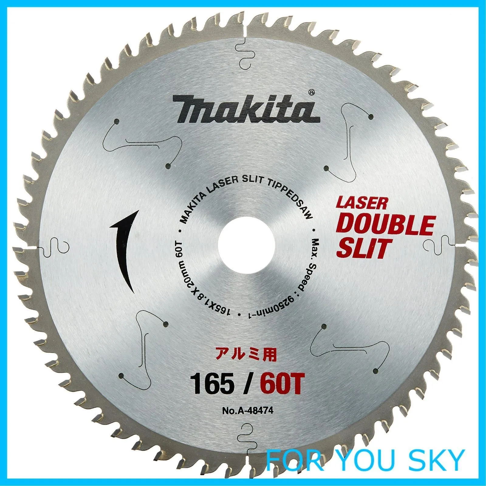 人気商品】マキタ(Makita) チップソー ダブルスリット 外径165mm 刃数