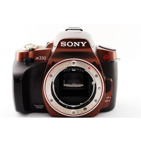 SONY α330 超望遠300mmダブルレンズ 初心者おすすめ ソニー SONY α330 希少なブラウン 標準＆超望遠ダブルズーム