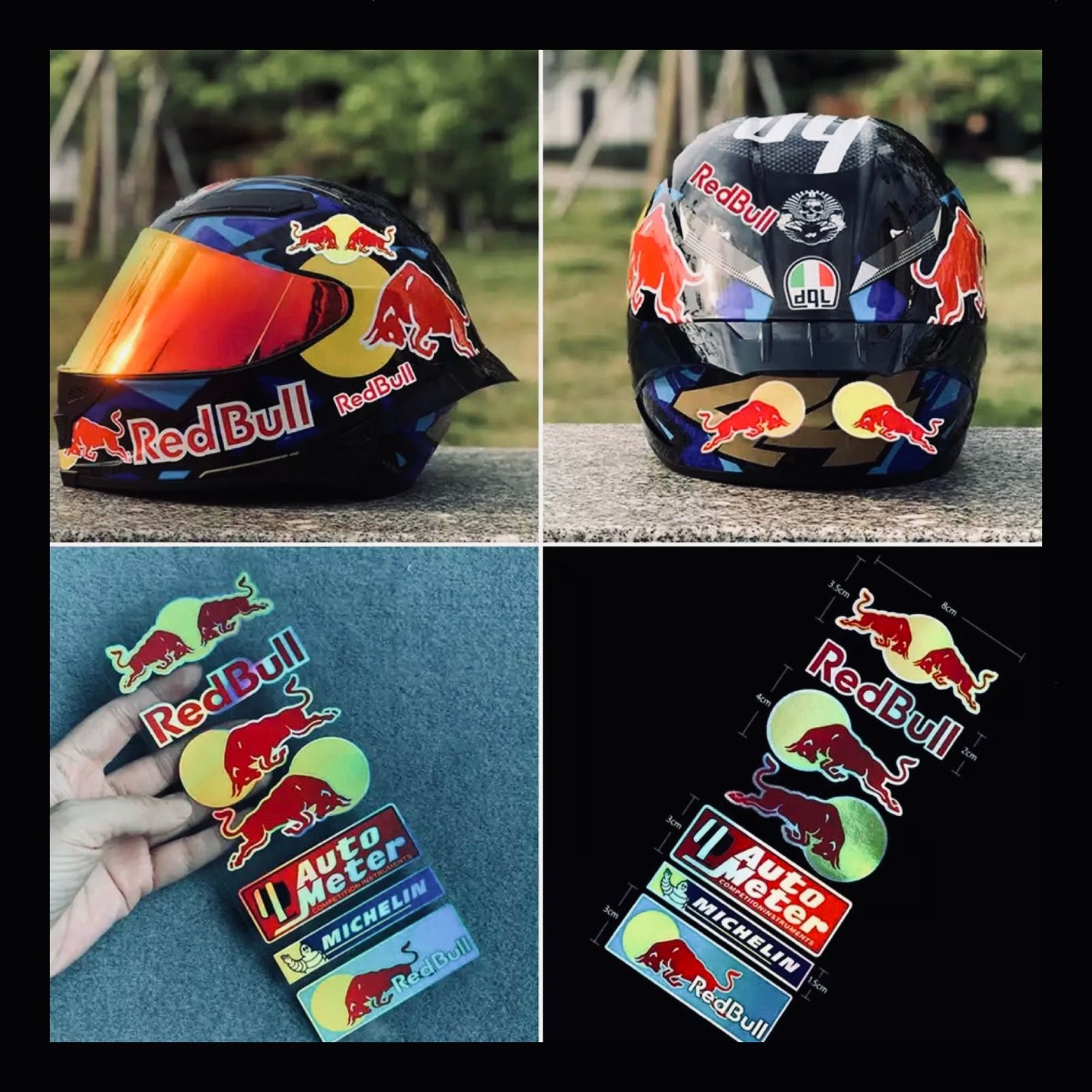 RedBull レッドブル防水 反射 ステッカー シール キラキラ 光る