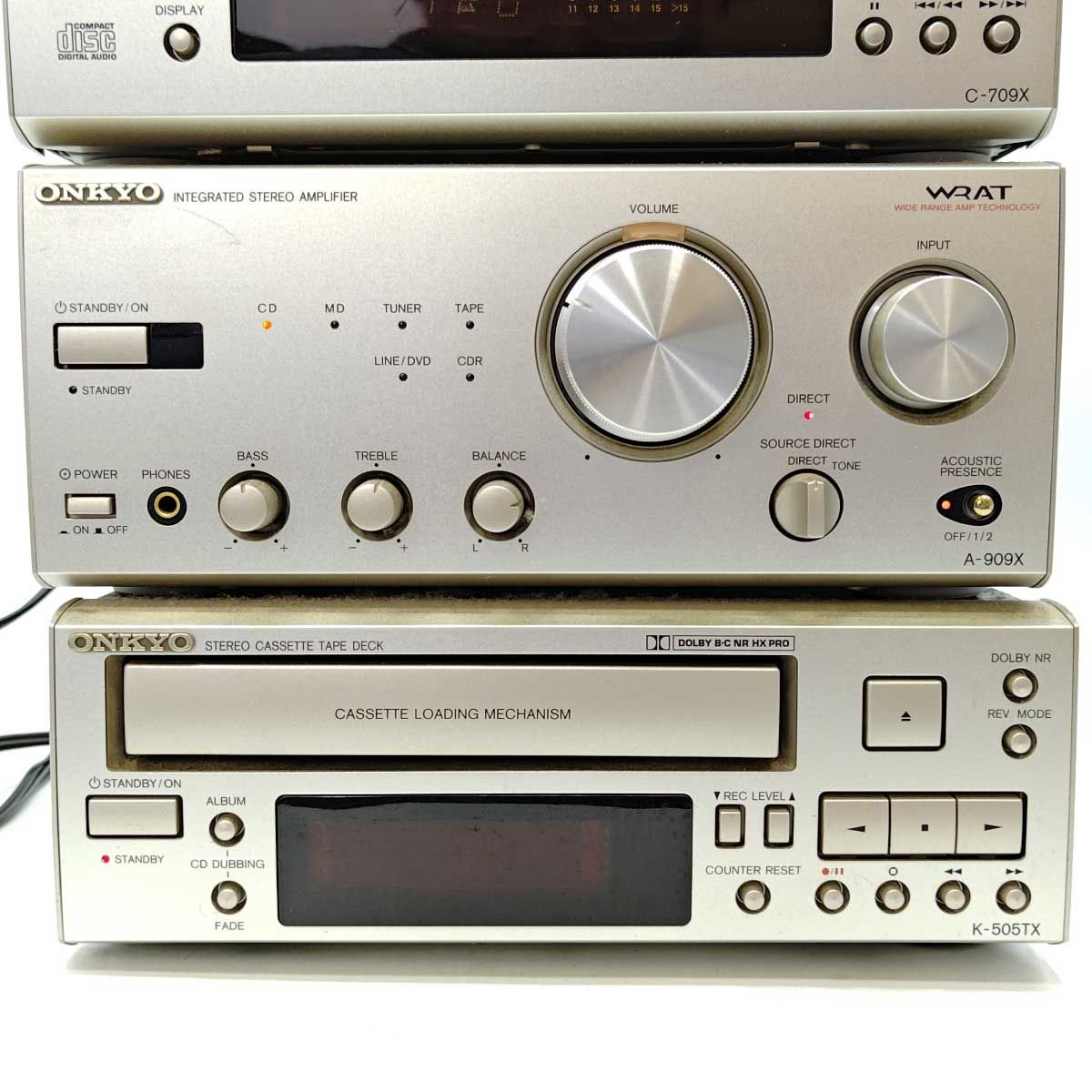 ONKYO C-709X & K-505TX ジャンク品 Yahoo!オークション -「onkyo c-709x」の落札相場・落札価格