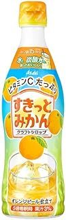 アサヒ飲料 クラフトシロップ すきっとみかん 470mlプラスチックボトル×12本入× 2ケース