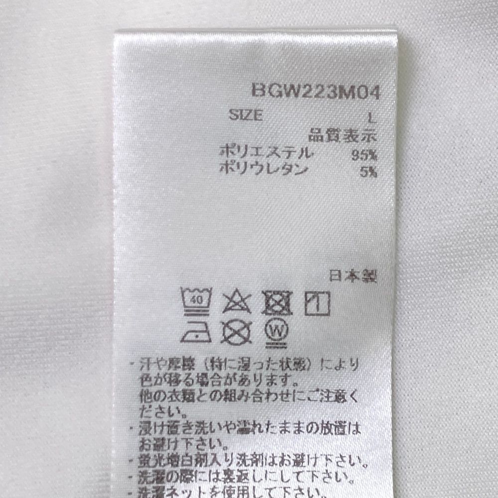 サイズ L BRIEFING GOLF ブリーフィング WIND AND SEA 半袖モックネックTシャツ ホワイト系 241003000376 ゴルフウェア メンズ ストスト LLC-HASEGAWATOSO_COM