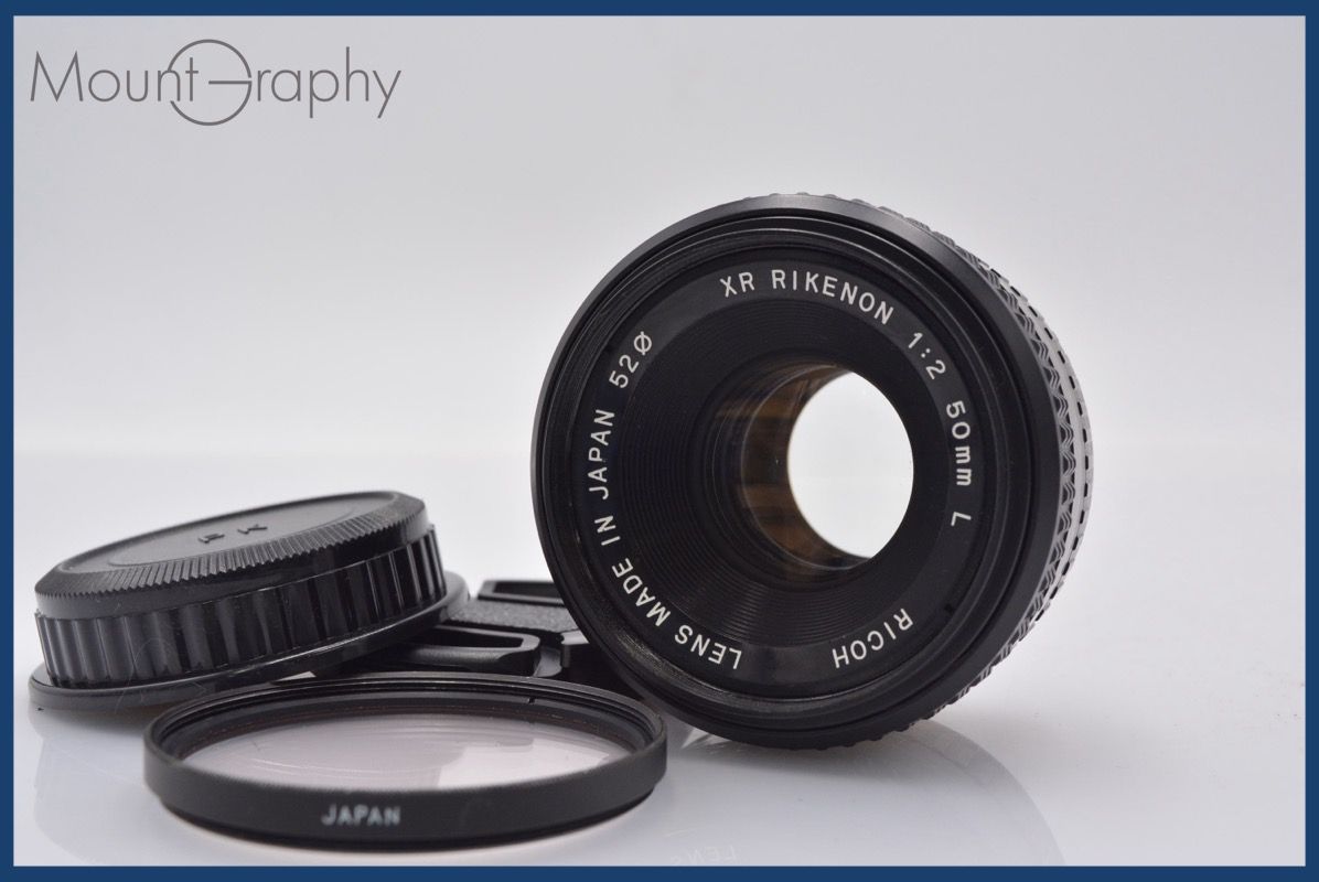 カメラ ☆良品☆ リコー RICOH XR RIKENON 50mm F2 L 前後キャップ
