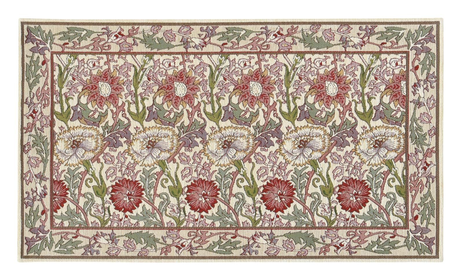 川島織物セルコン Morris Design studio モリスデザインスタジオ マット ピンクアンドローズ ピンク 46×79cm FH1718A ベルギー製