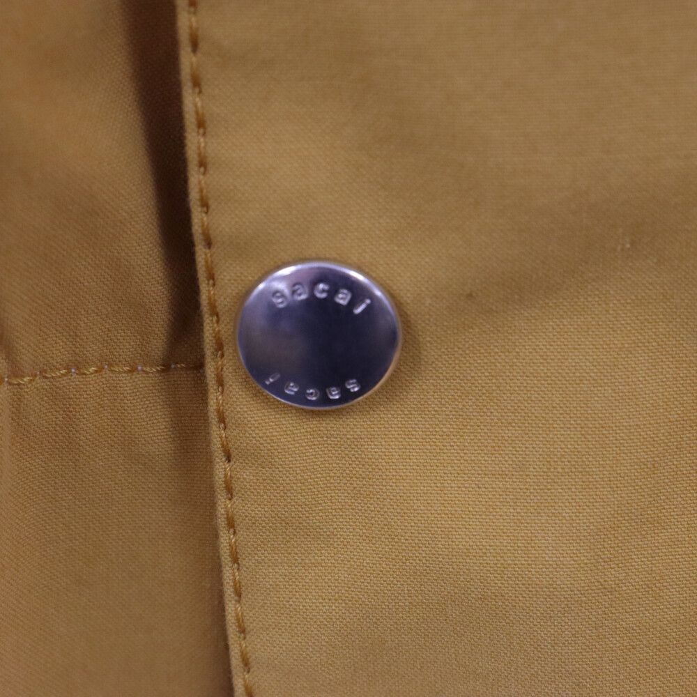 Sacai (サカイ) Bag Detail Buttoned Jacket 21-02592M バッグディテールジャケット イエロー