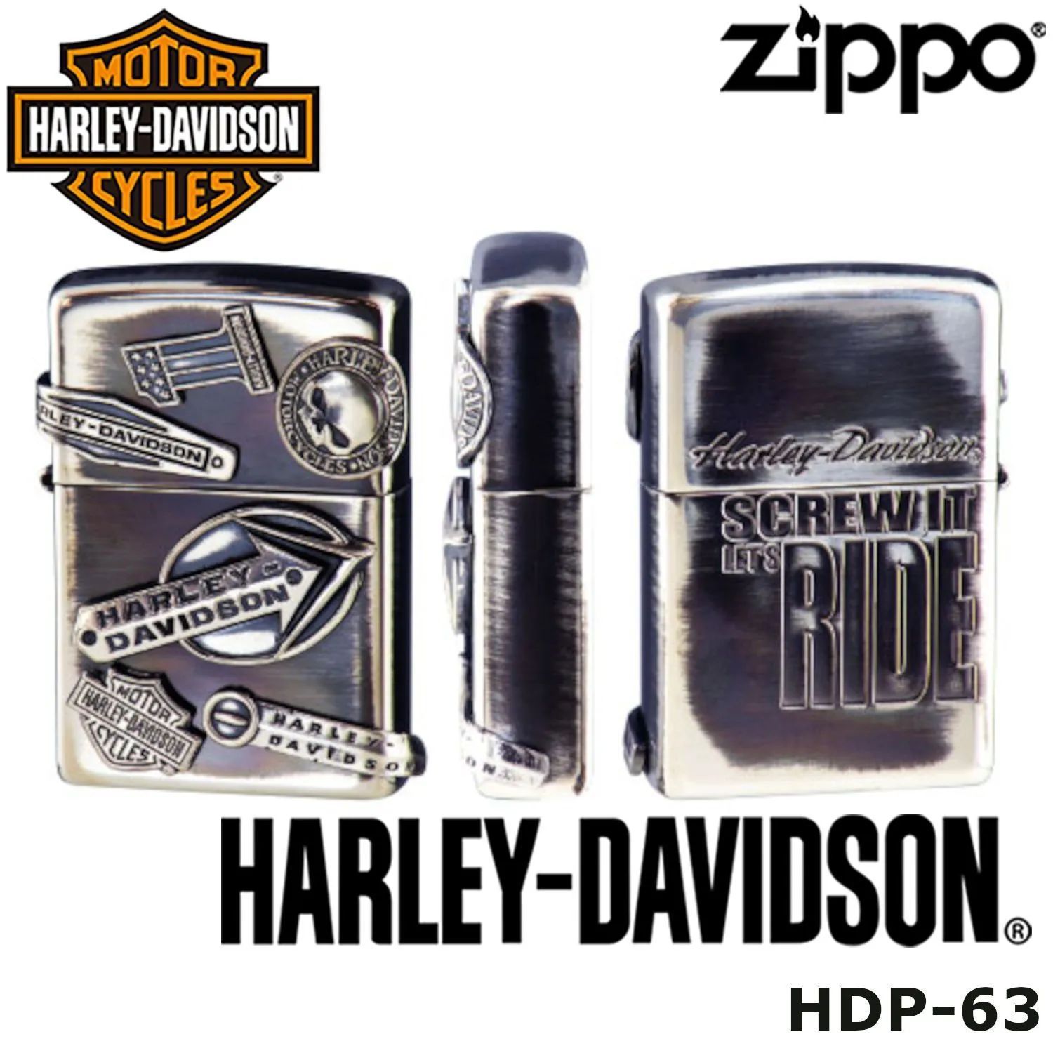新品正規品】日本限定 正規品 ZIPPO HARLEY-DAVIDSON HDP-63 メイク 
