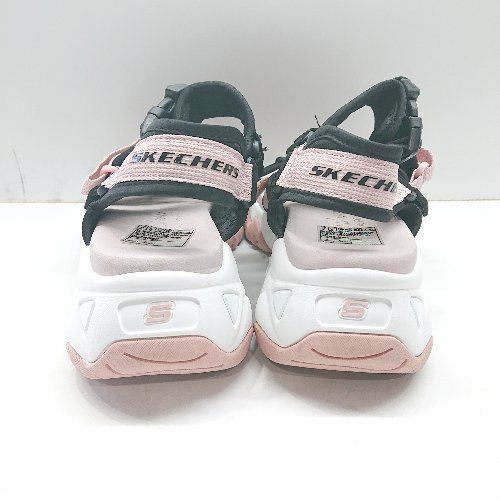 ◇ SKECHERS スケッチャーズ サンダル サイズ26.0 ブラック ピンク レディース E  【1405140037586】