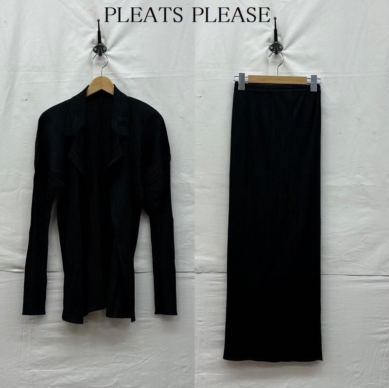 PLEATS PLEASE プリーツプリーズ セットアップ ISSEY MIYAKE プリーツ テーラード ジャケット スカート セットアップ PP04-JD626