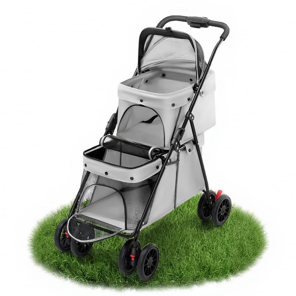 収納便利 介護用 通院 散歩 軽量 お出かけ 多頭飼い対応 下段15KG 犬用