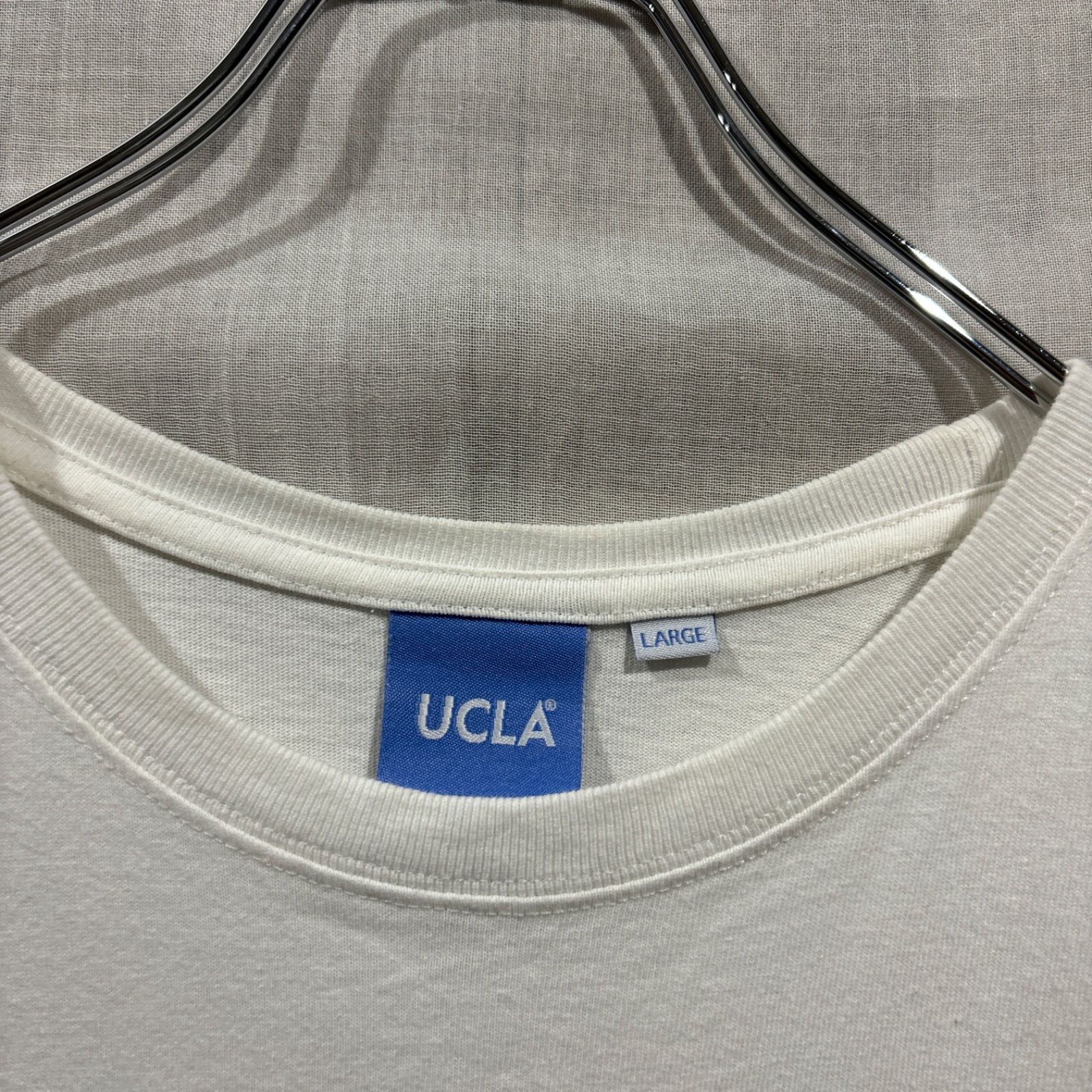 UCLA ユーシーエルエー　Tシャツ　ワンポイント　ホワイト　白　刺繍