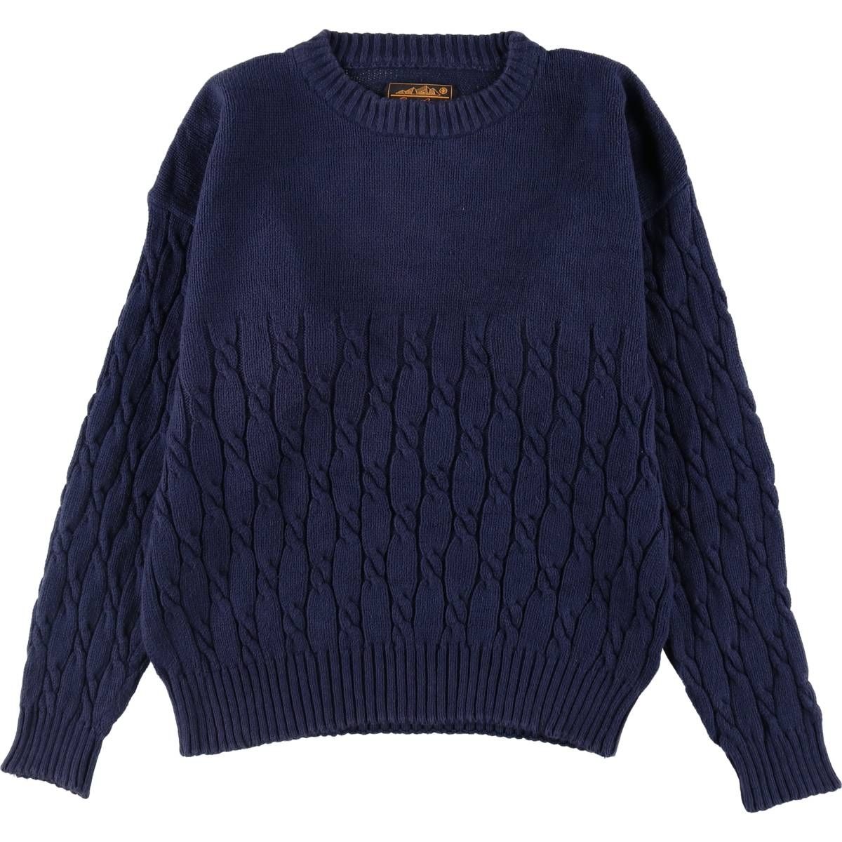 古着 80~90年代 エディーバウアー Eddie Bauer コットンニットセーター メンズM相当 ヴィンテージ/eaa507988