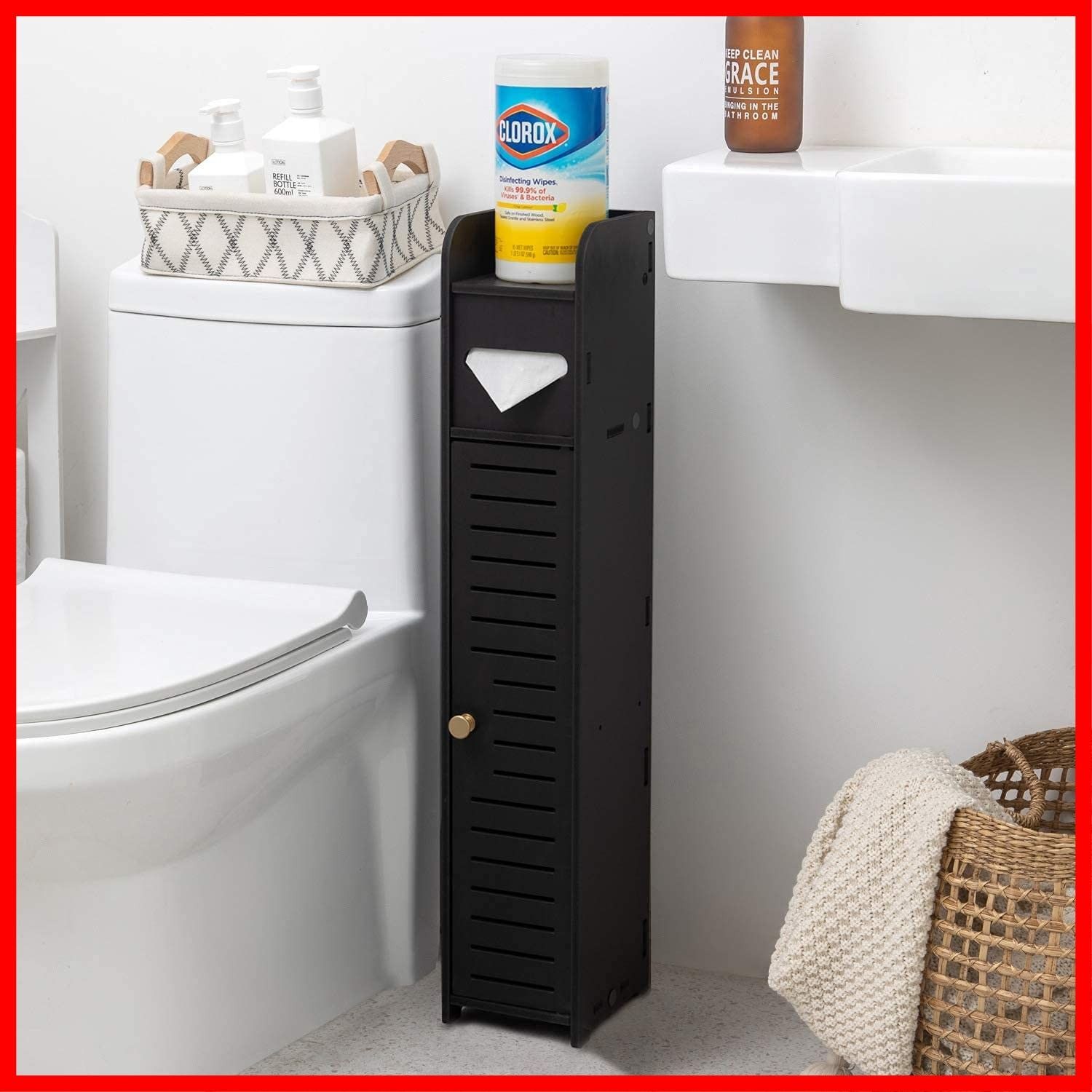 山善(YAMAZEN) フリーラック (突っ張り) スリム 幅78×奥行25×高さ209