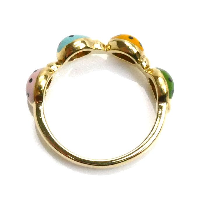 HERMES】Hシュヴァル スカーフリング メタル ブルー・マリン アルザン