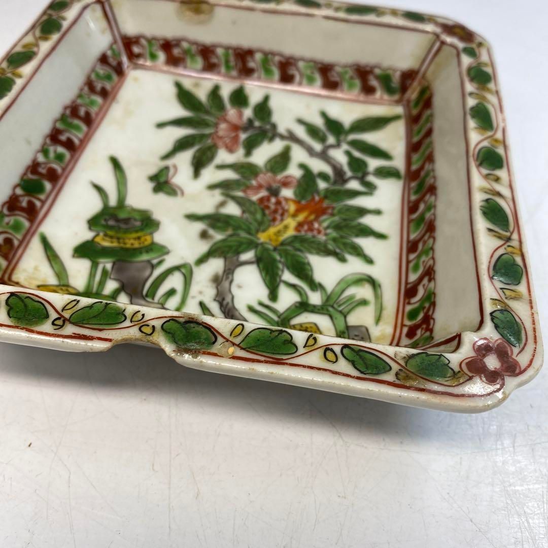 中国明時代 呉州赤絵角鉢 幅13.8㎝ 東Y6-0419 WWW_IBETON_RU