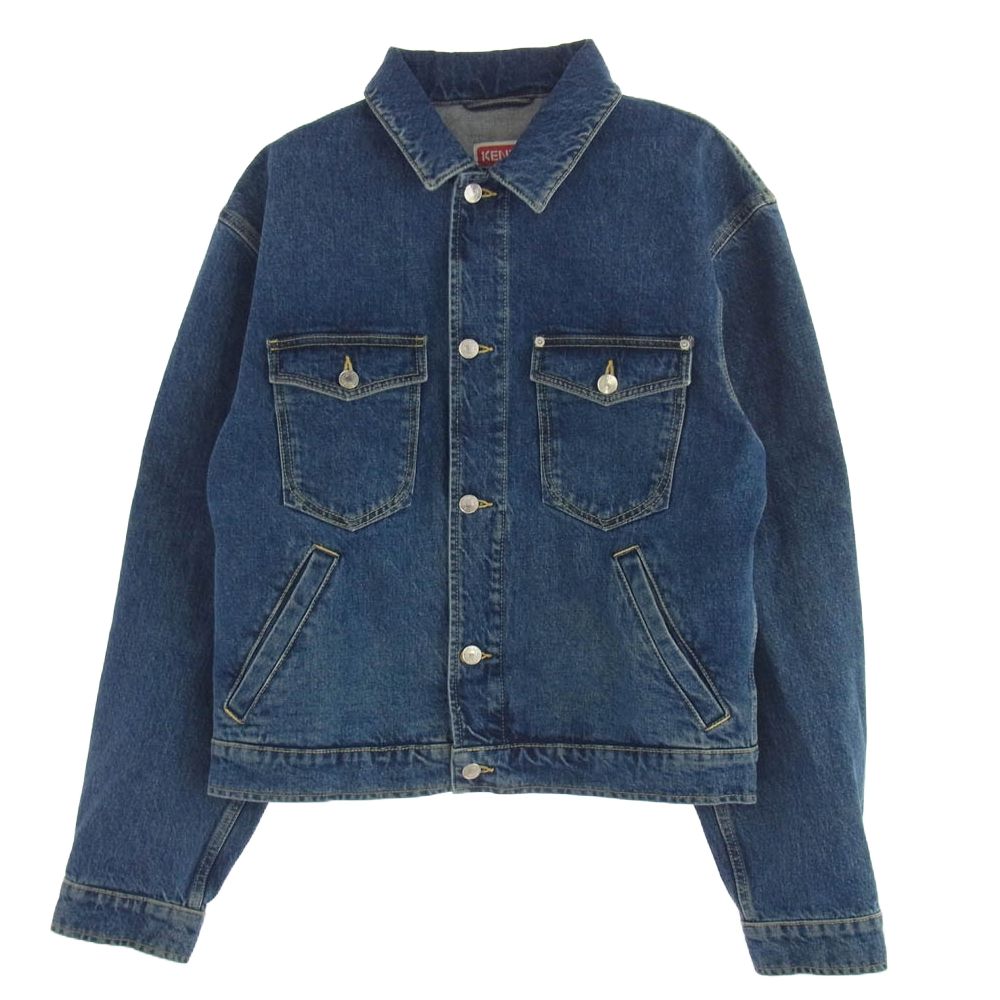 KENZO ケンゾー 22SS fc55dv301cei NIGO BOKE FLOWER ボケフラワー エンブロイダリー トラッカー デニム ジャケット インディゴブルー系 L