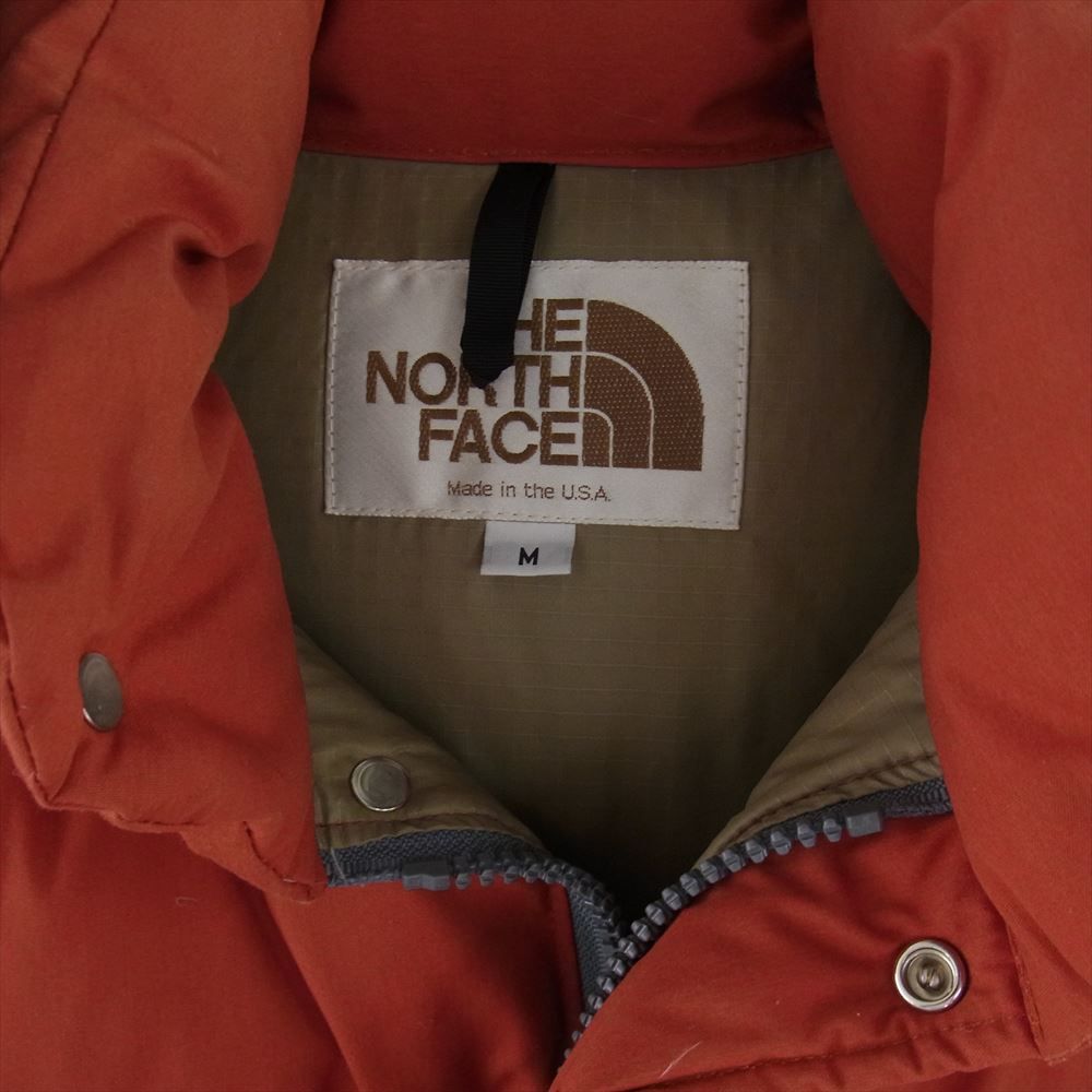 THE NORTH FACE ノースフェイス ジャケット Made in U.S.A 90s 茶タグ Sierra Parka シエラ ダウン パーカ  ジャケット 赤茶色系 M【中古】