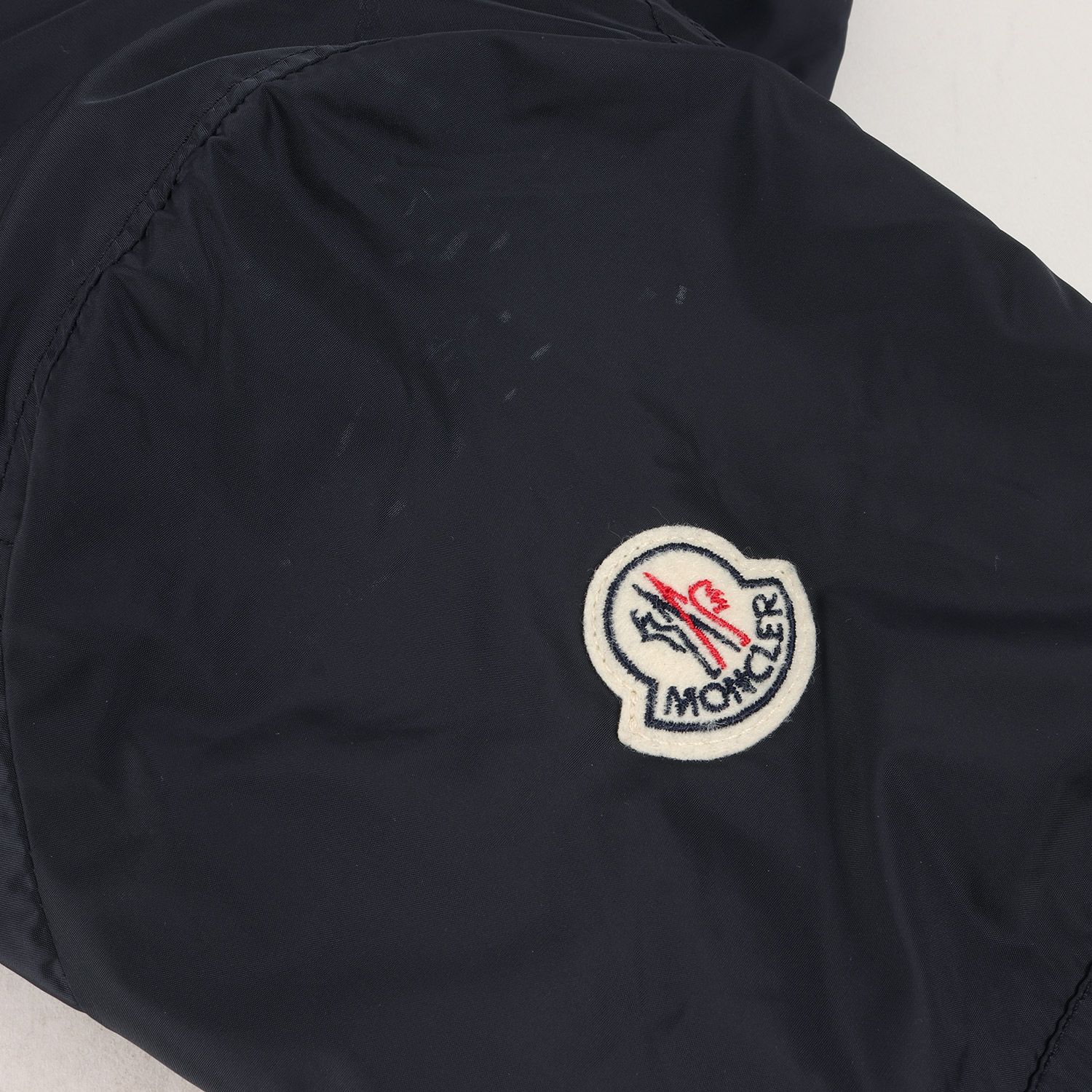 MONCLER モンクレール ジャケット サイズ:3(L) スタンドカラー ナイロン ダブルジップ ブルゾン LEVENS GIUBBOTTO  シングル ライダースジャケット ダークネイビー 紺 アウター【メンズ】