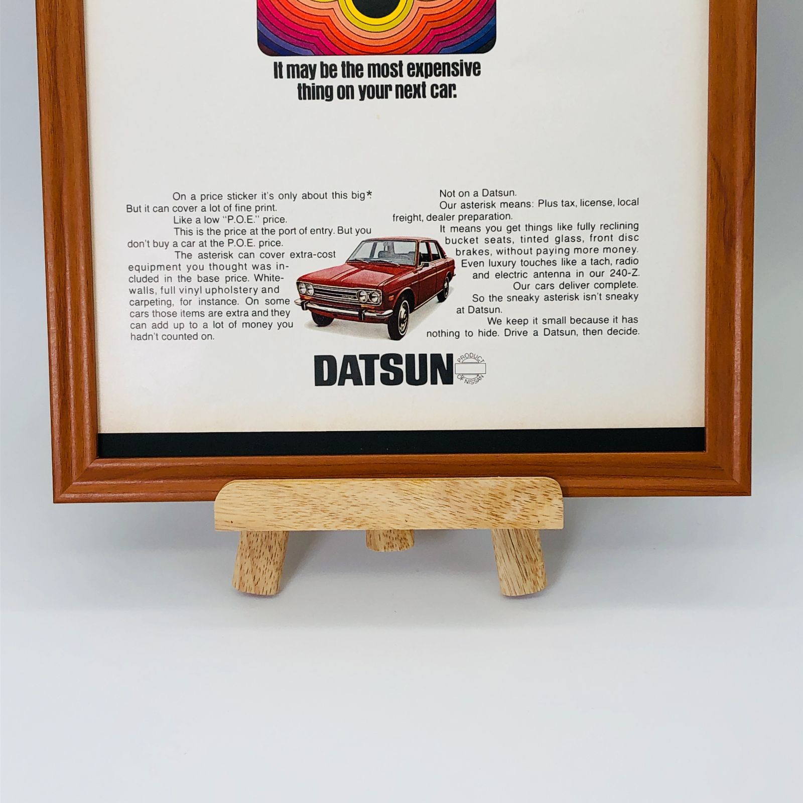 ダットサン ( DATSUN ) 』ビンテージ 広告 60年代 フレーム 付