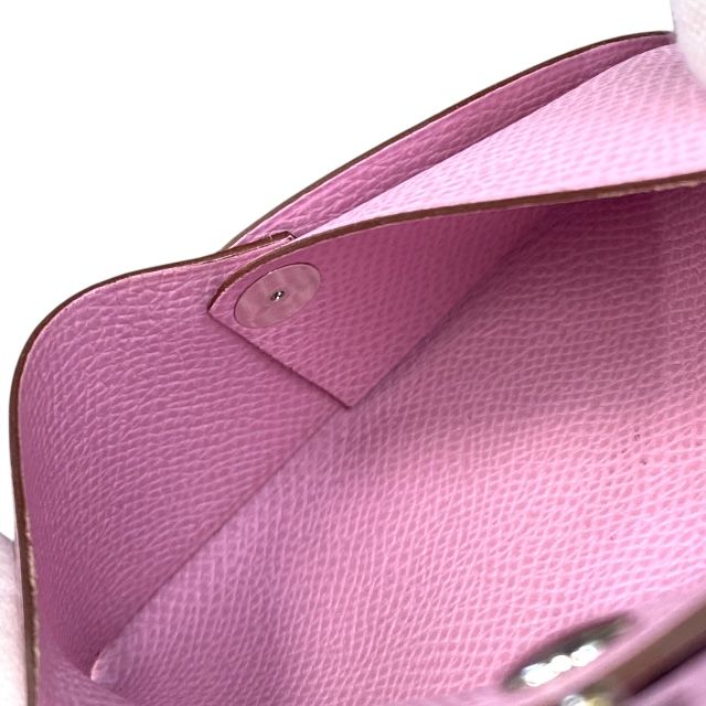 エルメス カルヴィ デュオ エプソン カードケース コインケース ピンク U刻印 HERMES コインケース エルメス カードケース ファッション通販 メンズ ブルーイドラ