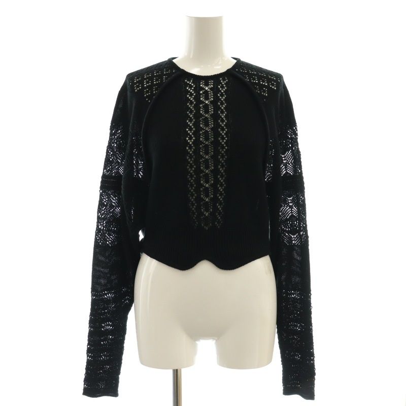 マメクロゴウチ Mame Kurogouchi 25SS Lace Knitted Top ニット