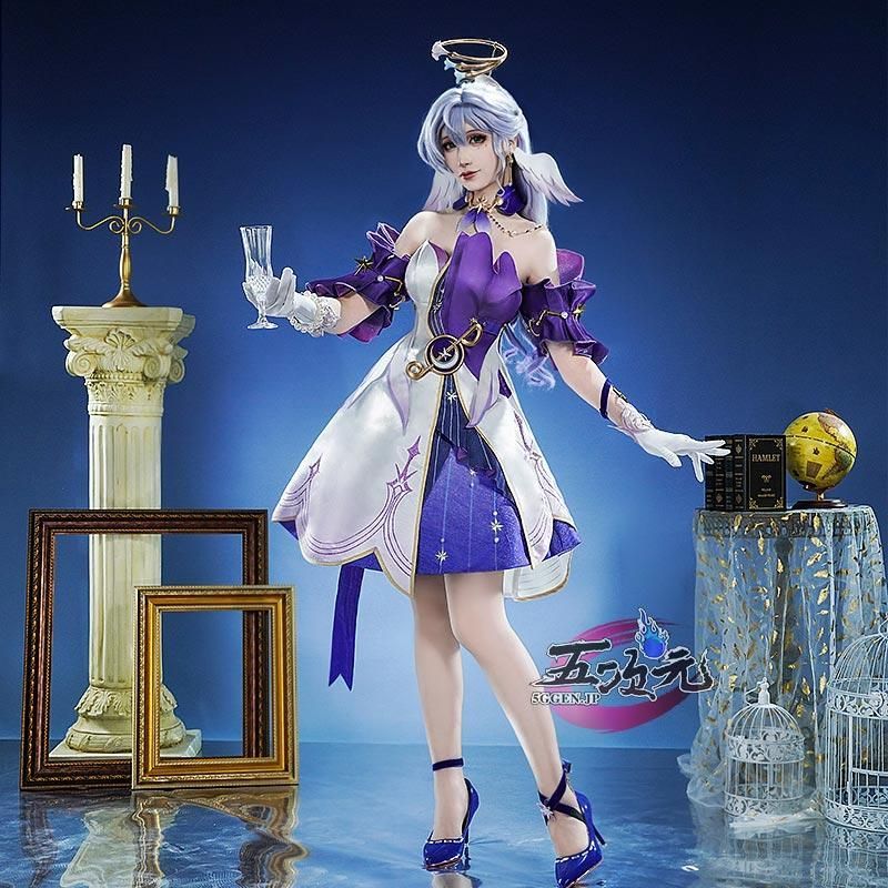 ハロウィン 五次元 基萌 崩壊スターレイル コスプレ 崩スタ ロビン 衣装 ウィッグ 靴 追加 BJ0930ML03 ハロウィン