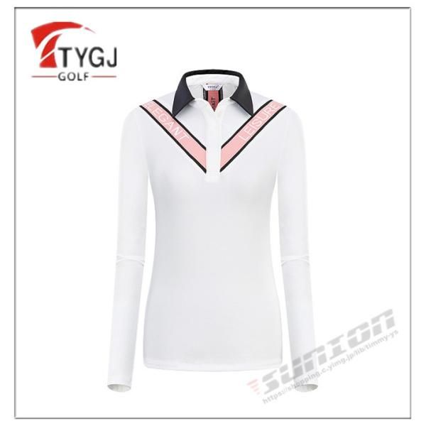 ゴルフ 長袖ポロシャツ ゴルフウェア シャツ レディース ポロシャツ