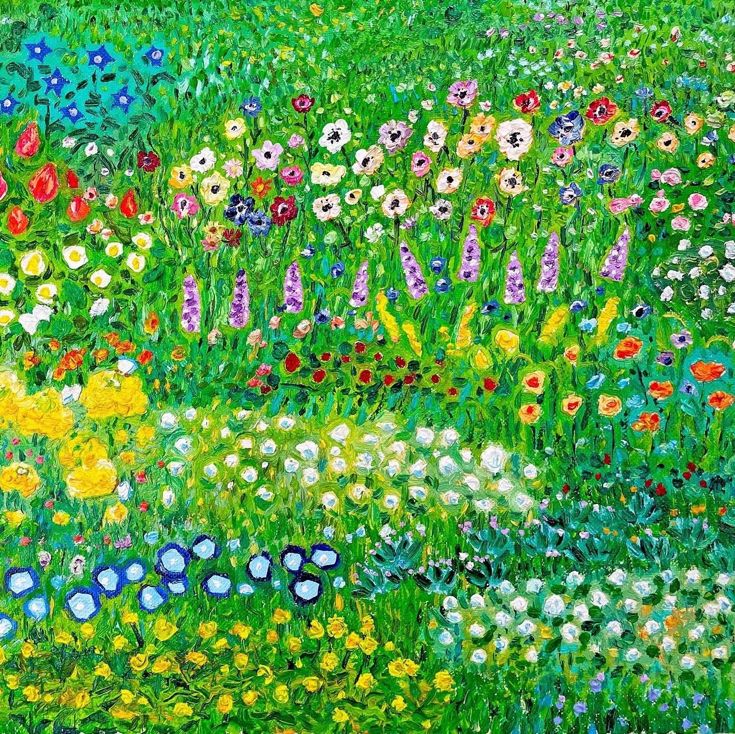油絵 絵画 【Wild flowers】