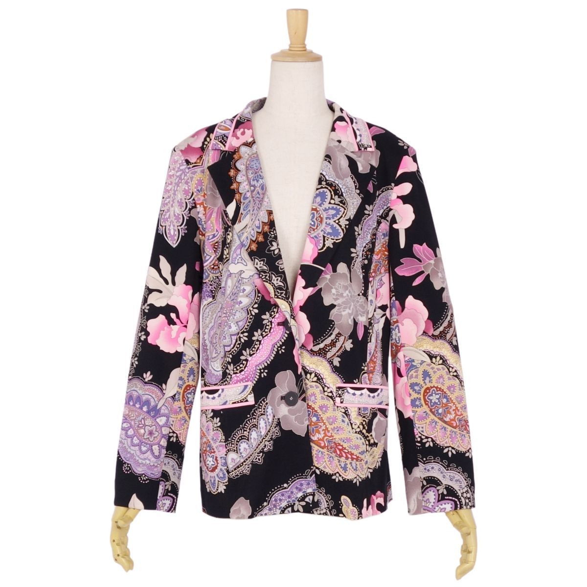 極美品 レオナール LEONARD FASHION ジャケット テーラード 花柄