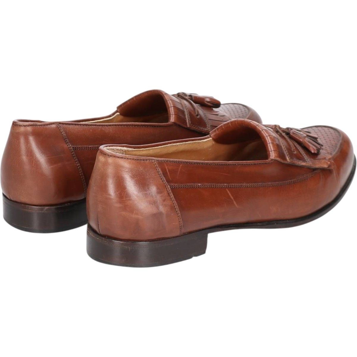 古着 ボストニアン Bostonian キルト タッセルローファー イタリア製 9M メンズ27.0cm相当 saa014381