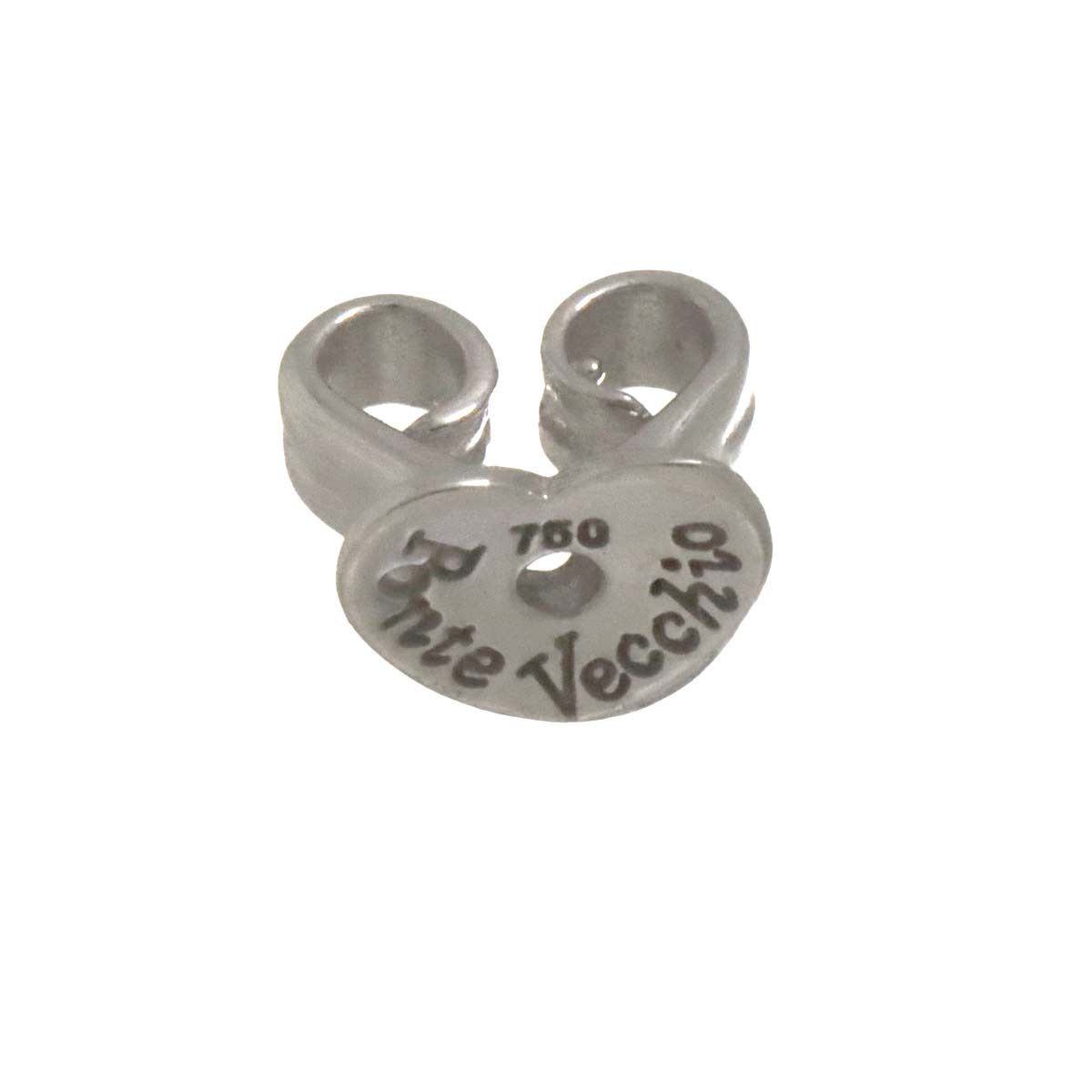 値下げ中／ PonteVecchio ポンテヴェキオ イニシャル ピアス　M ポンテヴェキオ Ponte Vecchio ダイヤ 0.05ct ピアス K18 WG 750