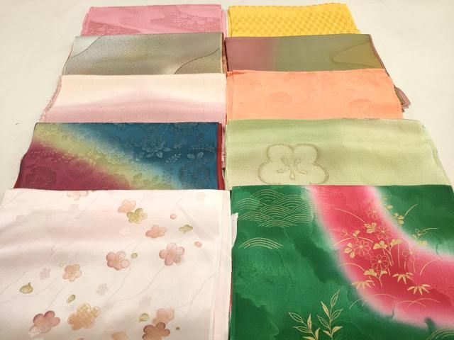 平和屋着物 和装小物 帯揚げ10枚セット 正絹 DAAV2468xg