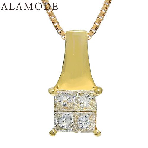 D0.70 ダイヤモンド ネックレス K18 イエローゴールド YG ネックレス アクセサリー ジュエリー ゴールド金 レディース 41100062838 アラモード