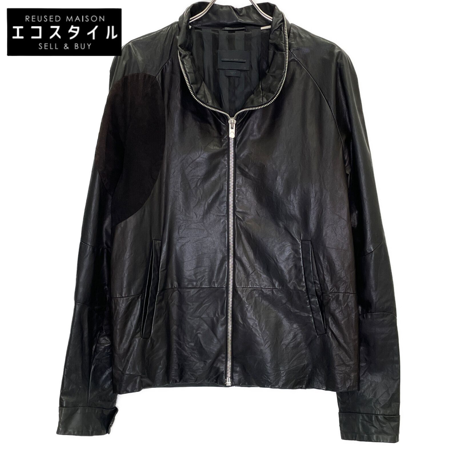 ディーゼルブラックゴールド レザージャケット ポンチョ マント 牛革 ディーゼルブラックゴールド レザージャケット ポンチョ マント 牛革