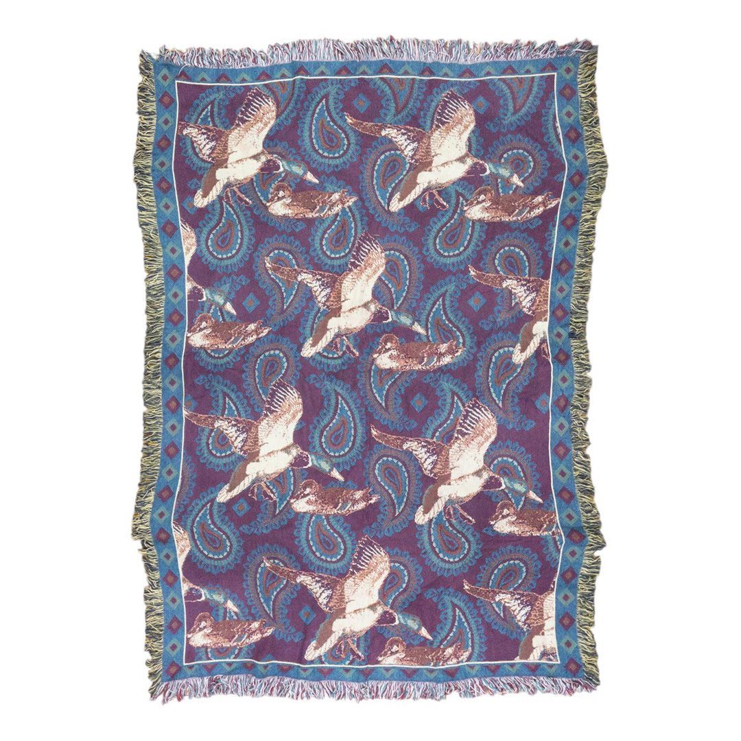 アウトレット vintageラグ カーペット カモ ペイズリー柄 718 vintage