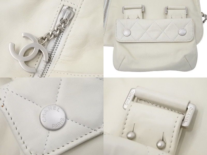 CHANEL シャネル レザーベスト ヴィンテージ ココマーク 8番台 2003年