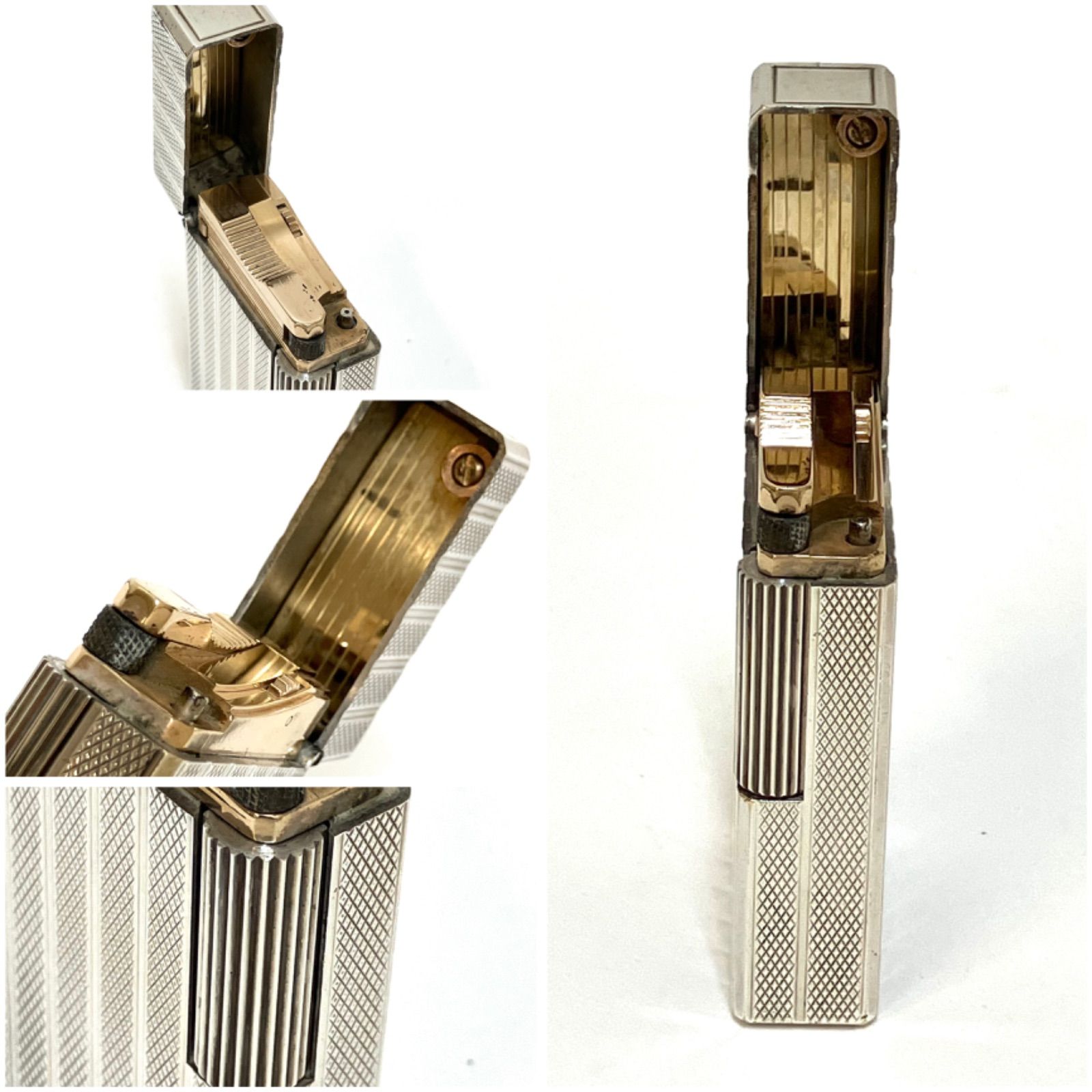 S.T.Dupont＊エステーデュポン ガスライター シルバー フランス製 