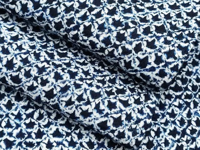 平和屋着物∴夏物 男性 浴衣 有松鳴海絞り 三浦絞り 綿 逸品  