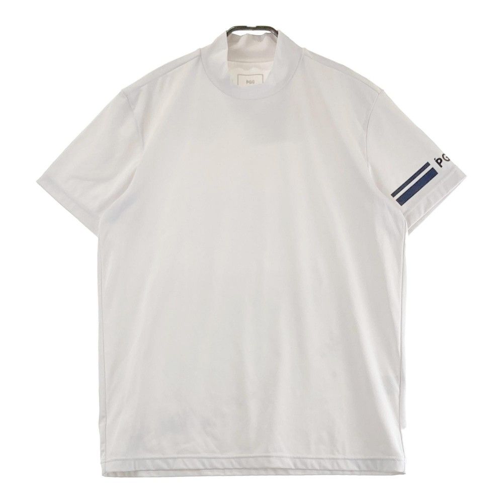 サイズ 6 PGG PEARLY GATES パーリーゲイツ 半袖ハイネックTシャツ ホワイト系 240101427027 ゴルフウェア メンズ ストスト
