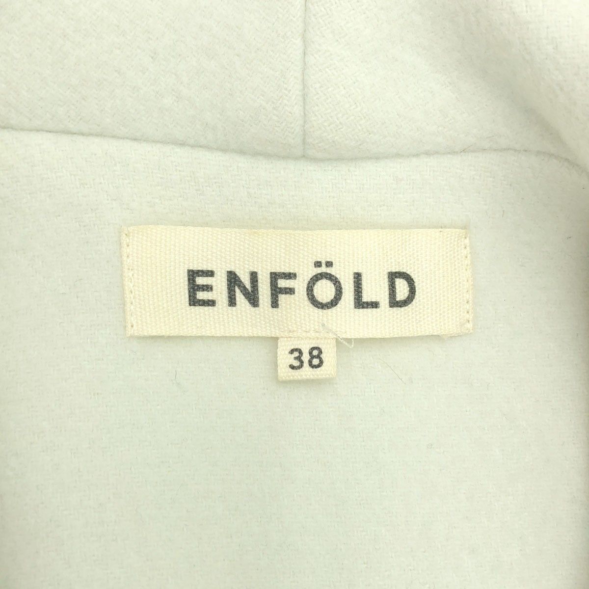 ENFOLD　エンフォルド　2way　ライトモッサテントケープコート　グレー オムネス OMNES ニットモッサ マルチウェイケープコート