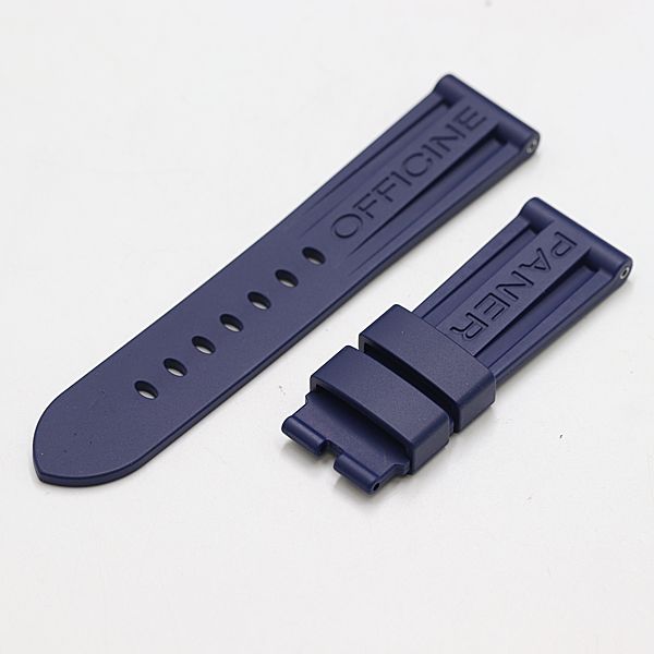 美品 パネライ 純正ベルト ラバー ネイビーカラー 23mm用 メンズ腕時計