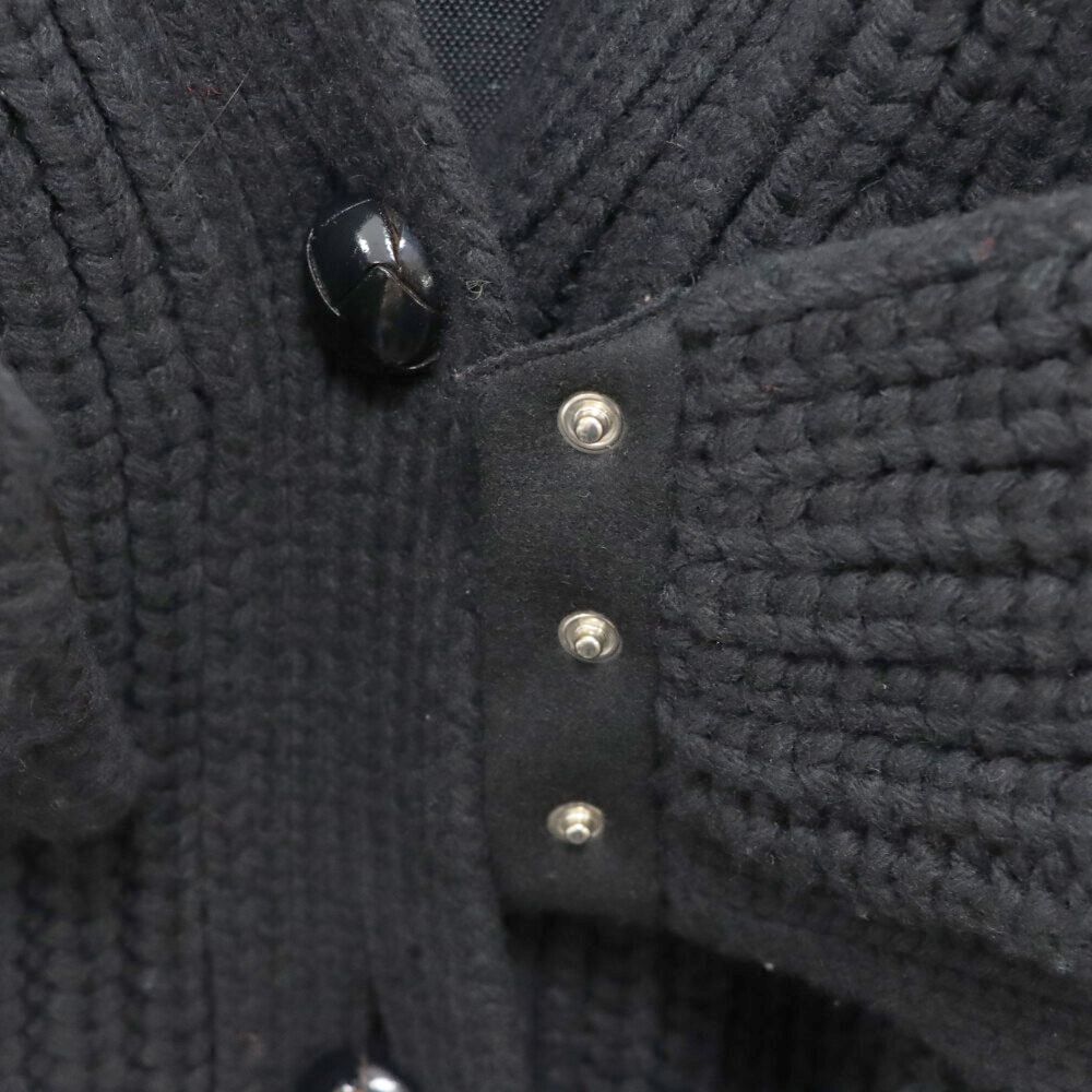 Sacai (サカイ) 22AW エルボーパッチ ウール ニットカーディガン