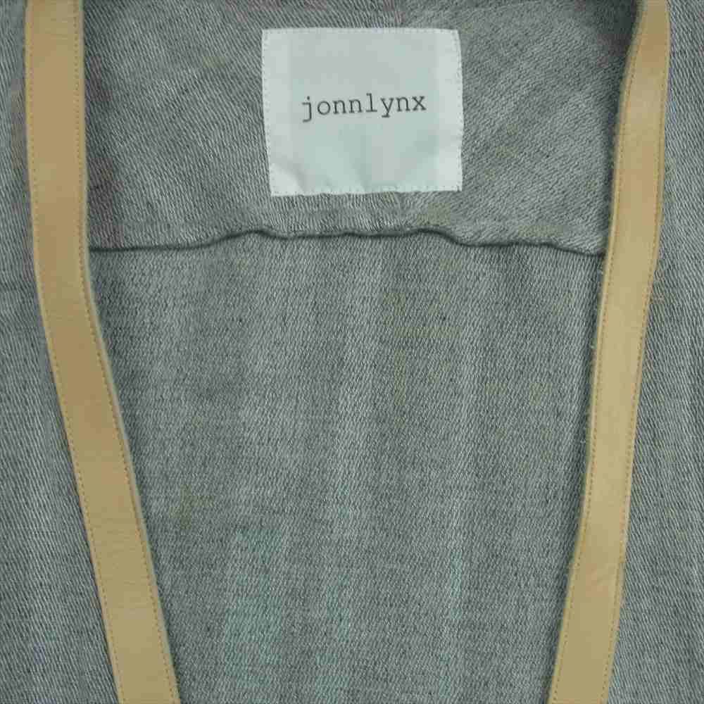 ジョンリンクス jonnlynx JL109-JK393 シルク混 フリンジ ロング カーディガン ワンピース グレー系 M【中古】 ジョンリンクス jonnlynx JL109-JK393 シルク混 フリンジ ロング
