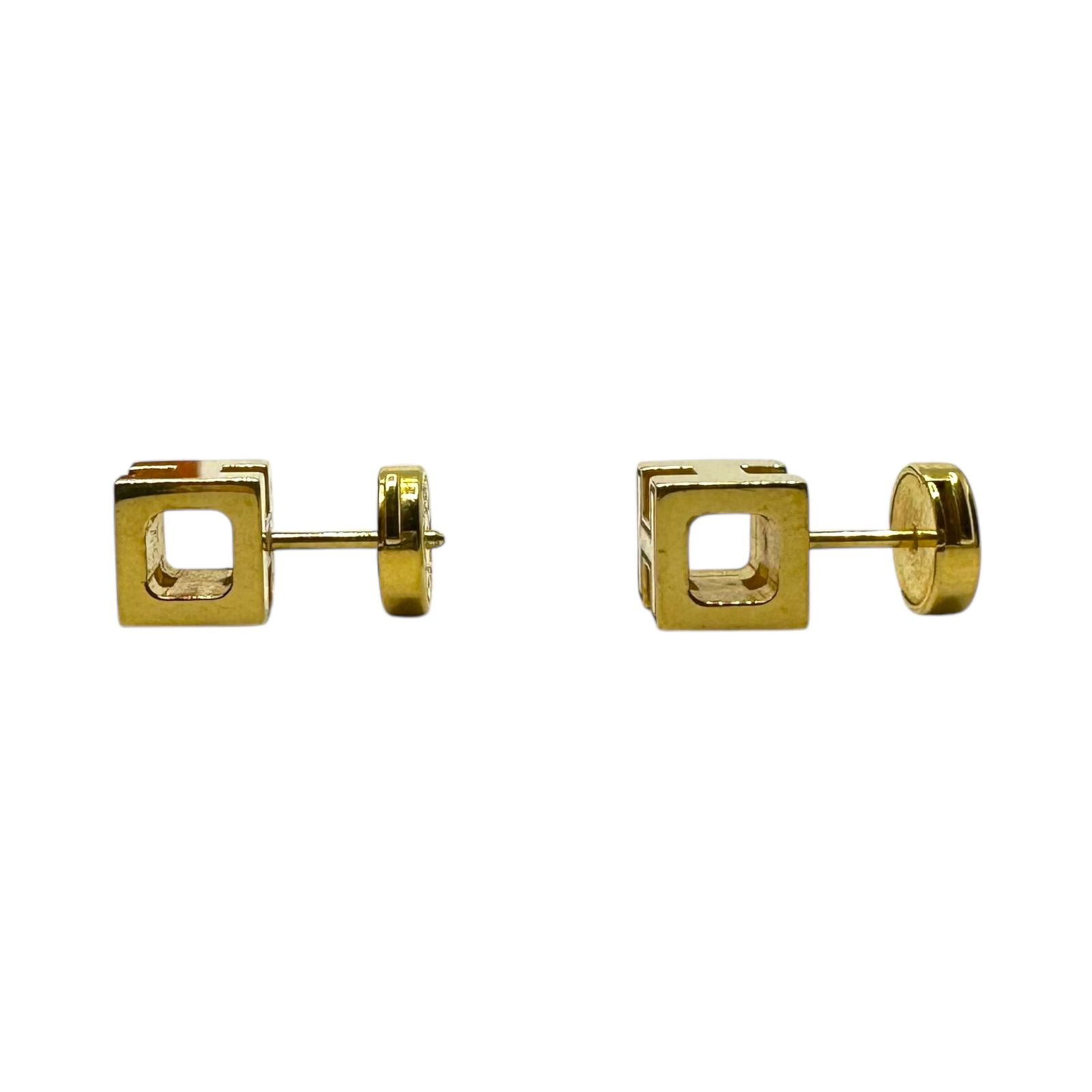 HERMES(エルメス) H cube caged ash earrings Hキューブ カージュド 