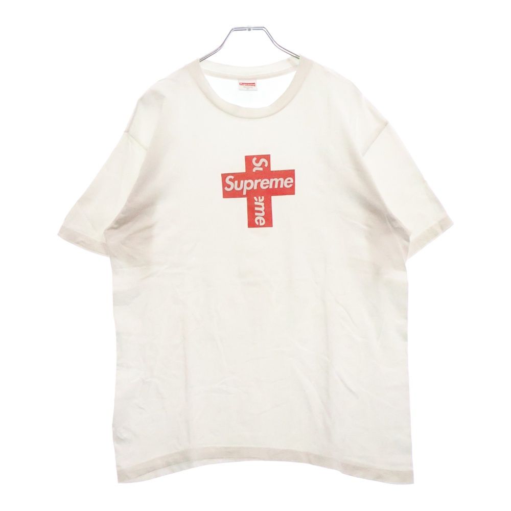 SUPREME (シュプリーム) 20AW Cross Box Logo Tee クロスボックスロゴ 半袖Tシャツ ホワイト