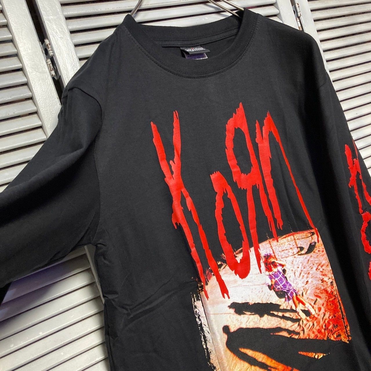 ⭐︎ コーン KORN ブランコ 黒長袖 Tシャツ ロンT バンド ロング