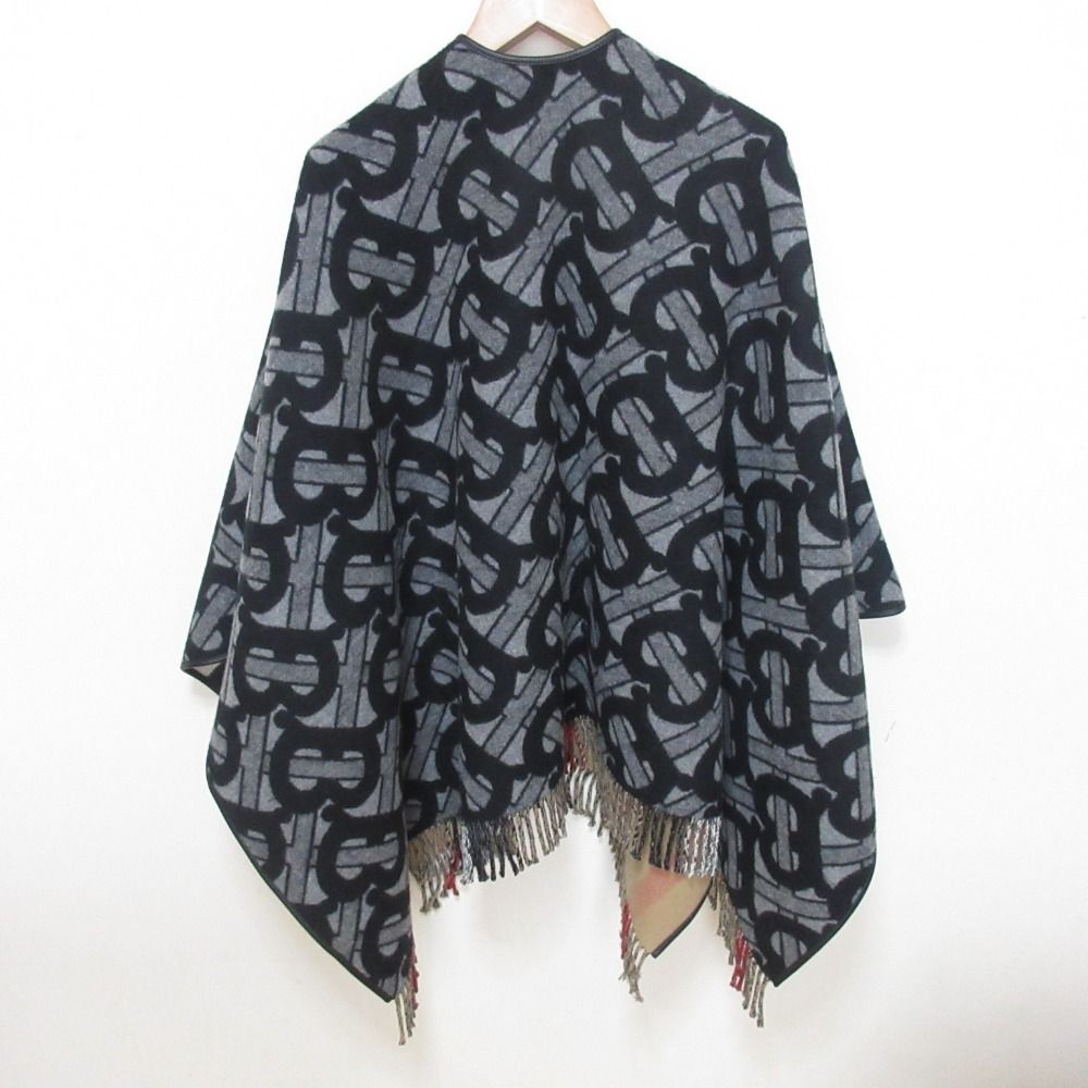 良品 BURBERRY バーバリー ノバチェック柄 ウールカシミヤ TB
