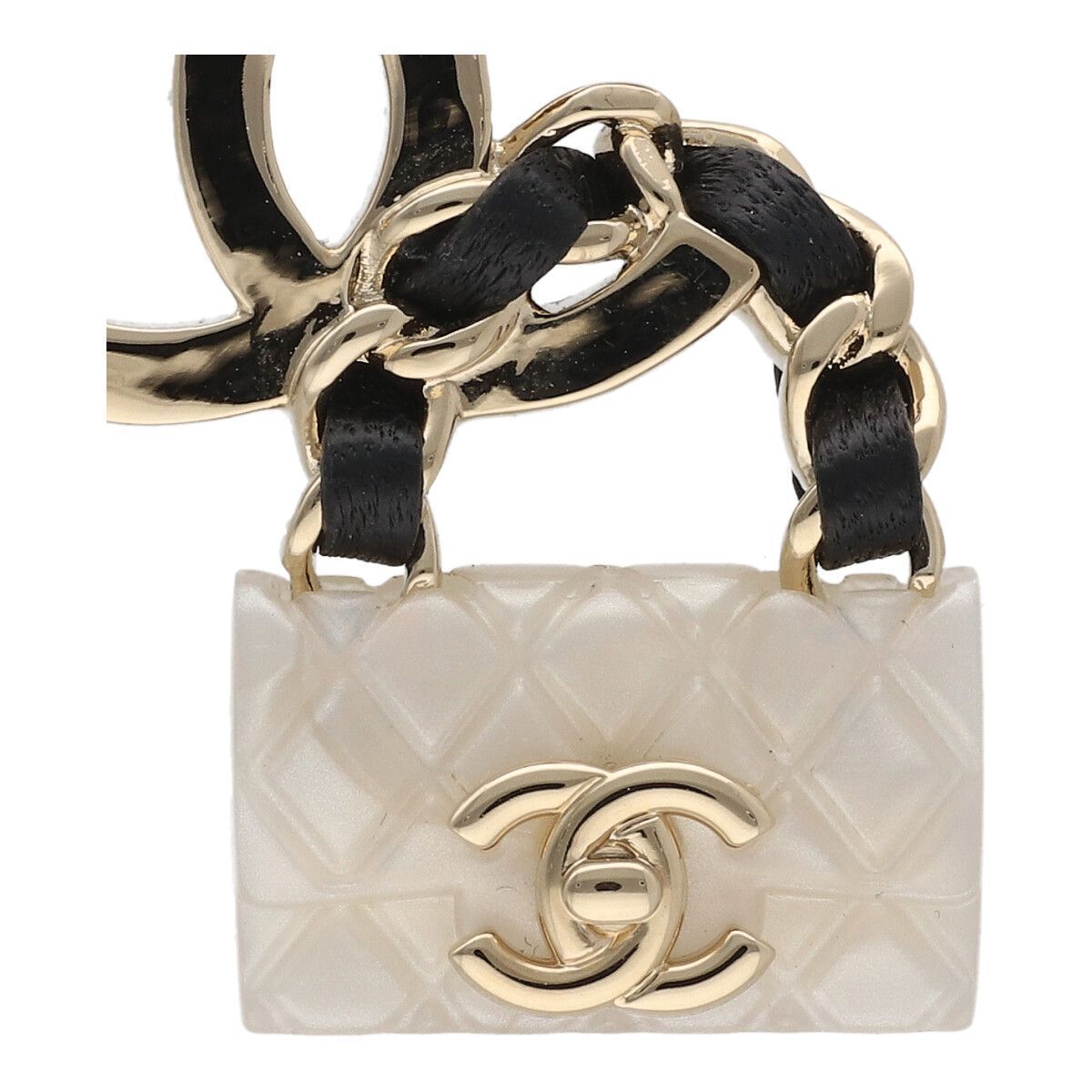 シャネル　本物　チャーム　ブローチ　マトラッセ CHANEL シャネル ブローチ マトラッセ ココマーク バッグ