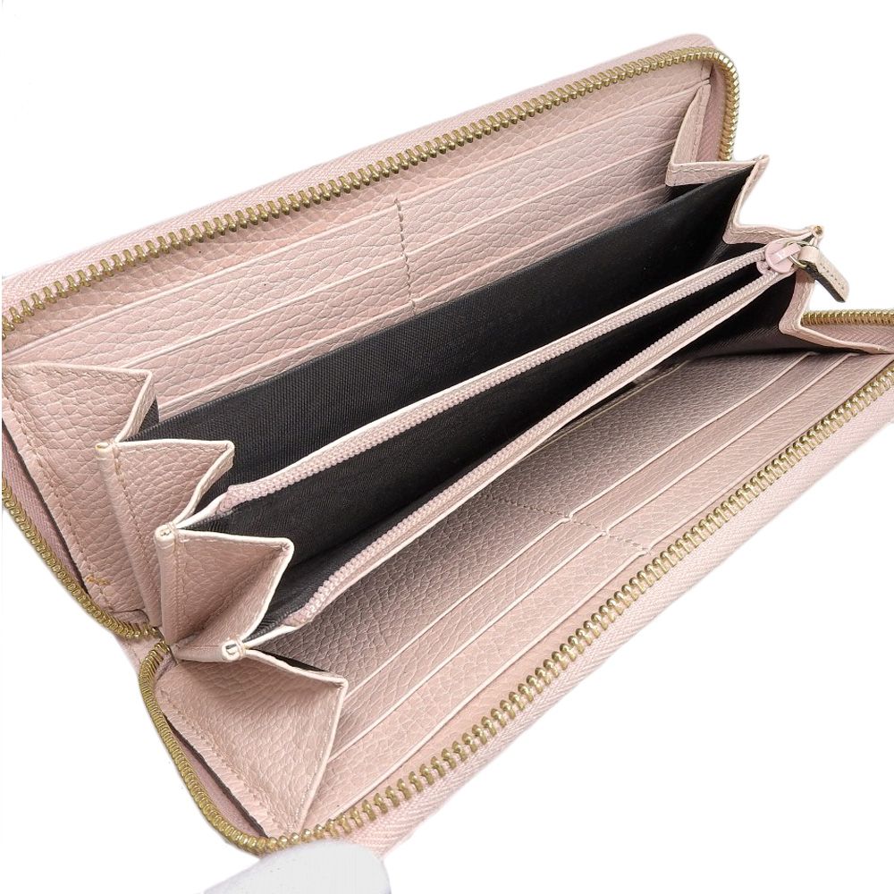 超美品GUCCI GGマーモント 長財布 ピンク