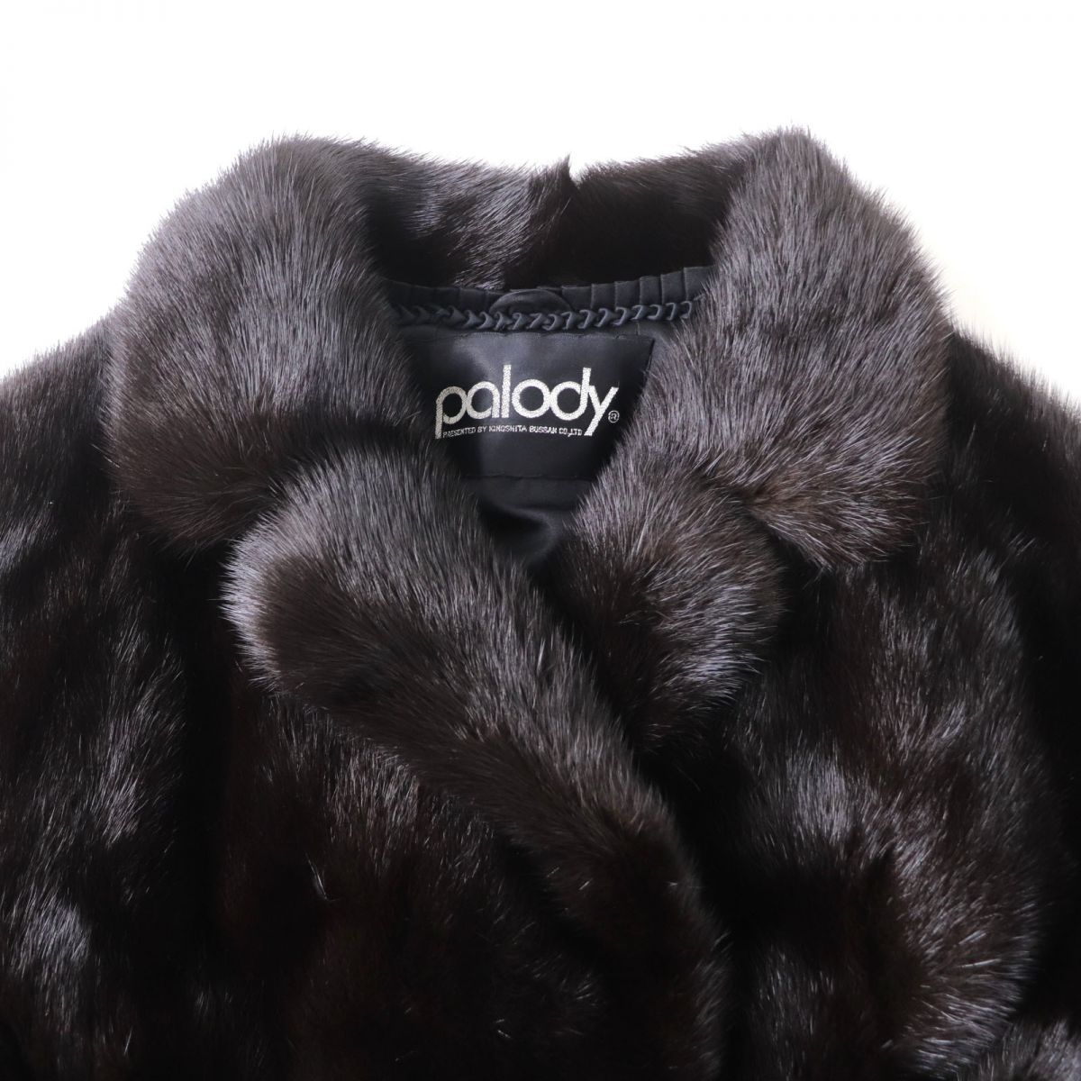 極美品☆Palody パロディ MINK ミンク 逆毛 本毛皮コート ダーク